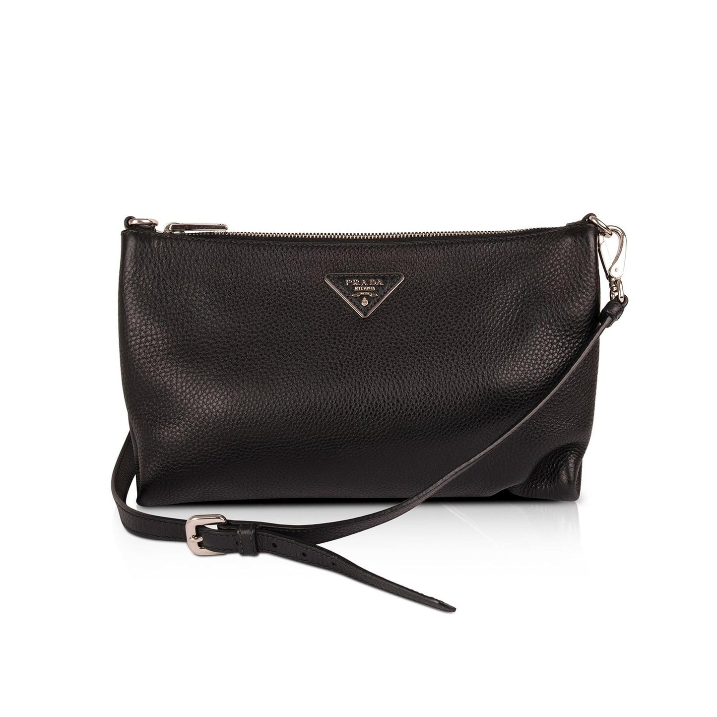 Prada Vitello Daino Zip Crossbody Bag