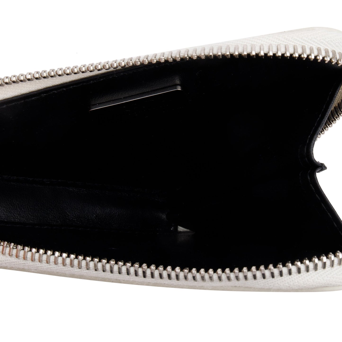 Prada White Spazzolato Leather Mini Triangle Crossbody Bag