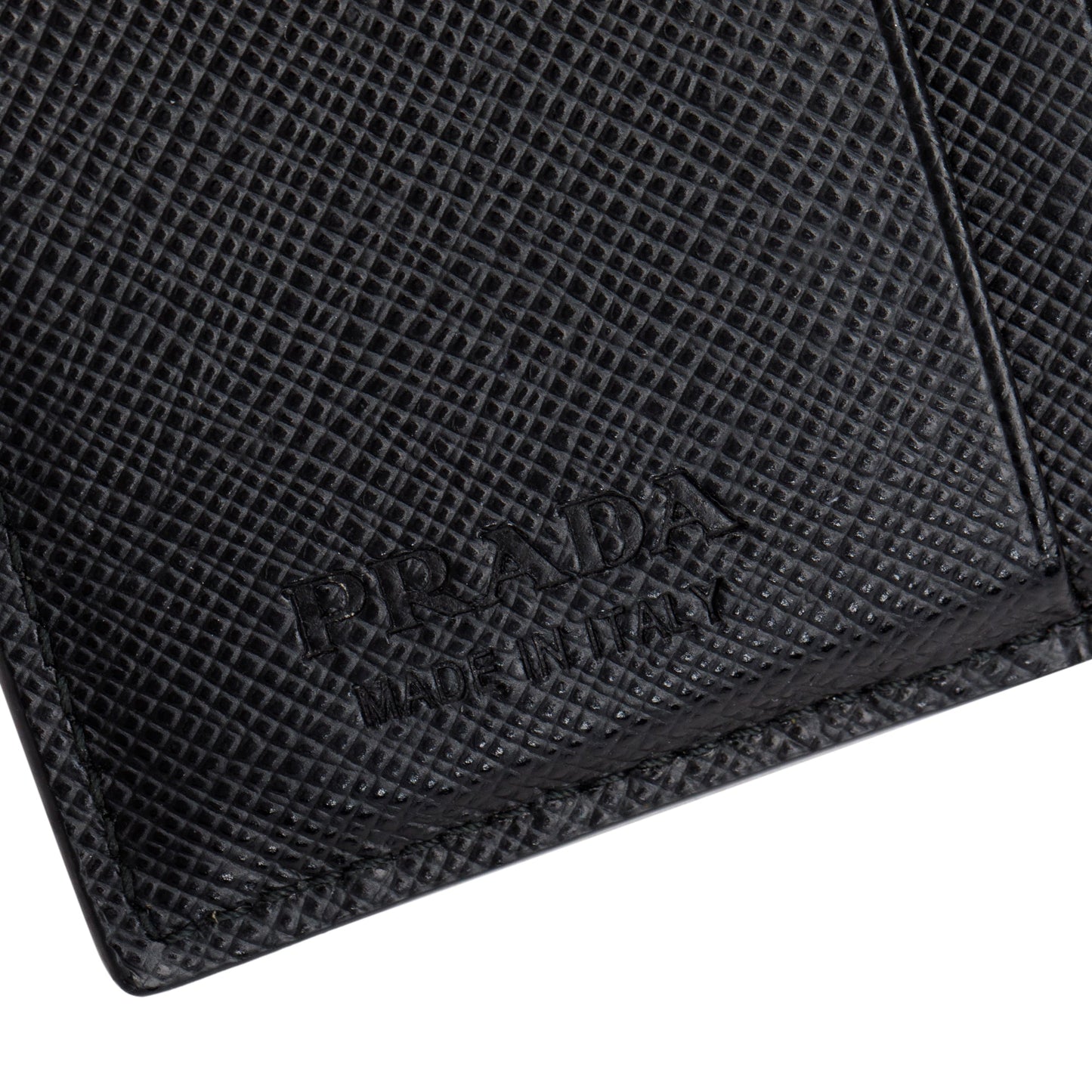 Prada X Universal Studios Black Multicolor Saffiano Leather Frankenstein Heart Studded Bifold Wallet