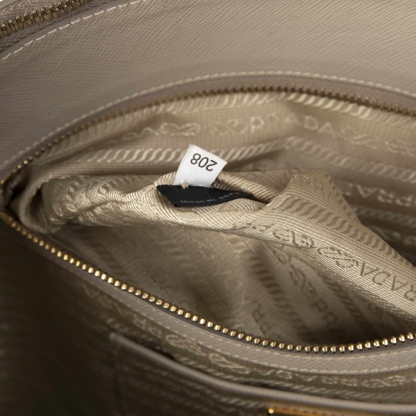 Prada XL Saffiano Lux Double Zip Tote