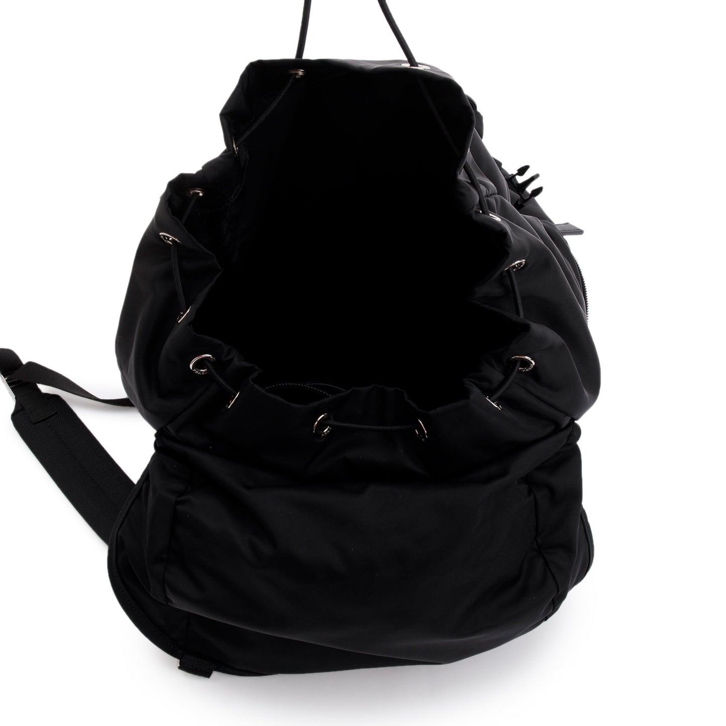 Prada x Adidas 2022 Black Re-Nylon and Saffiano Leather Backpack