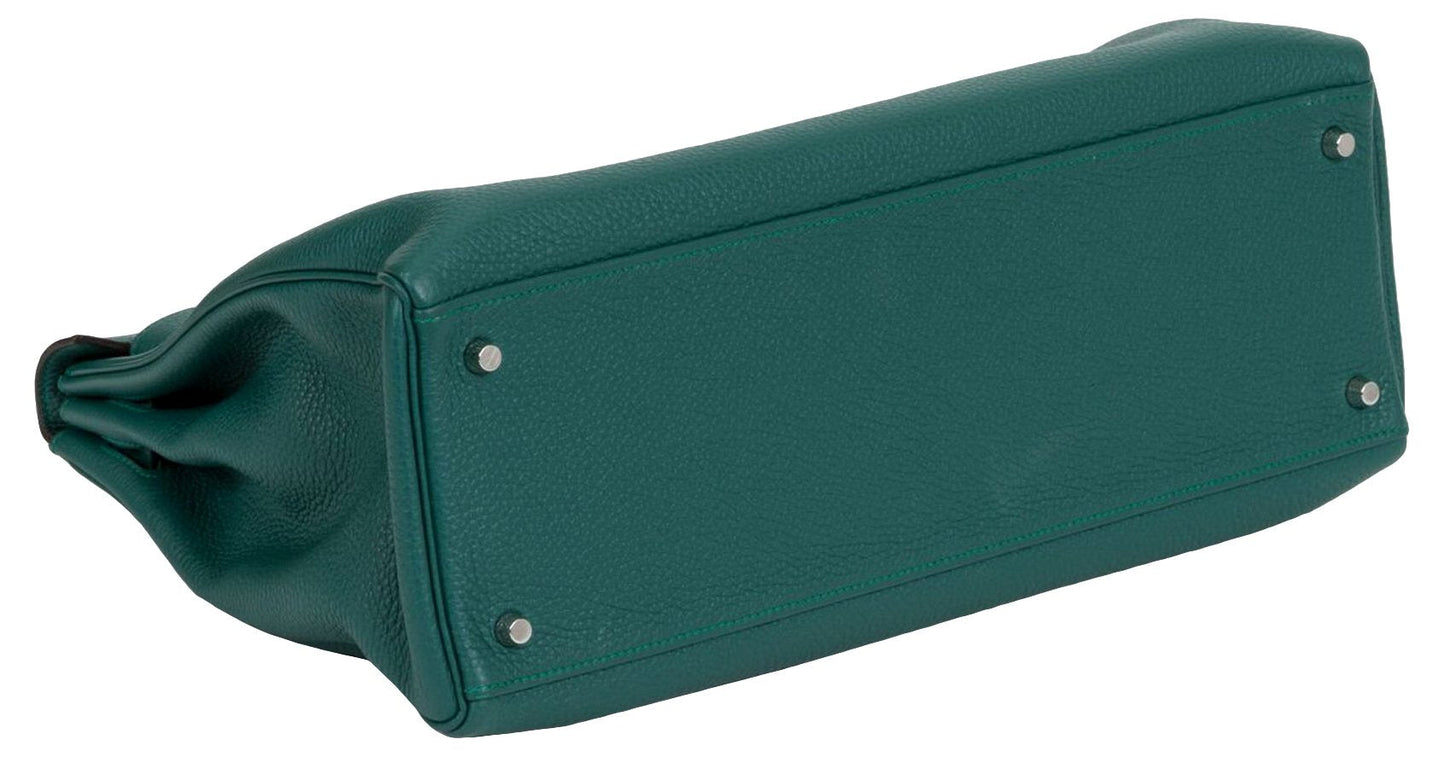 Hermes Malachite & Palladium Kelly