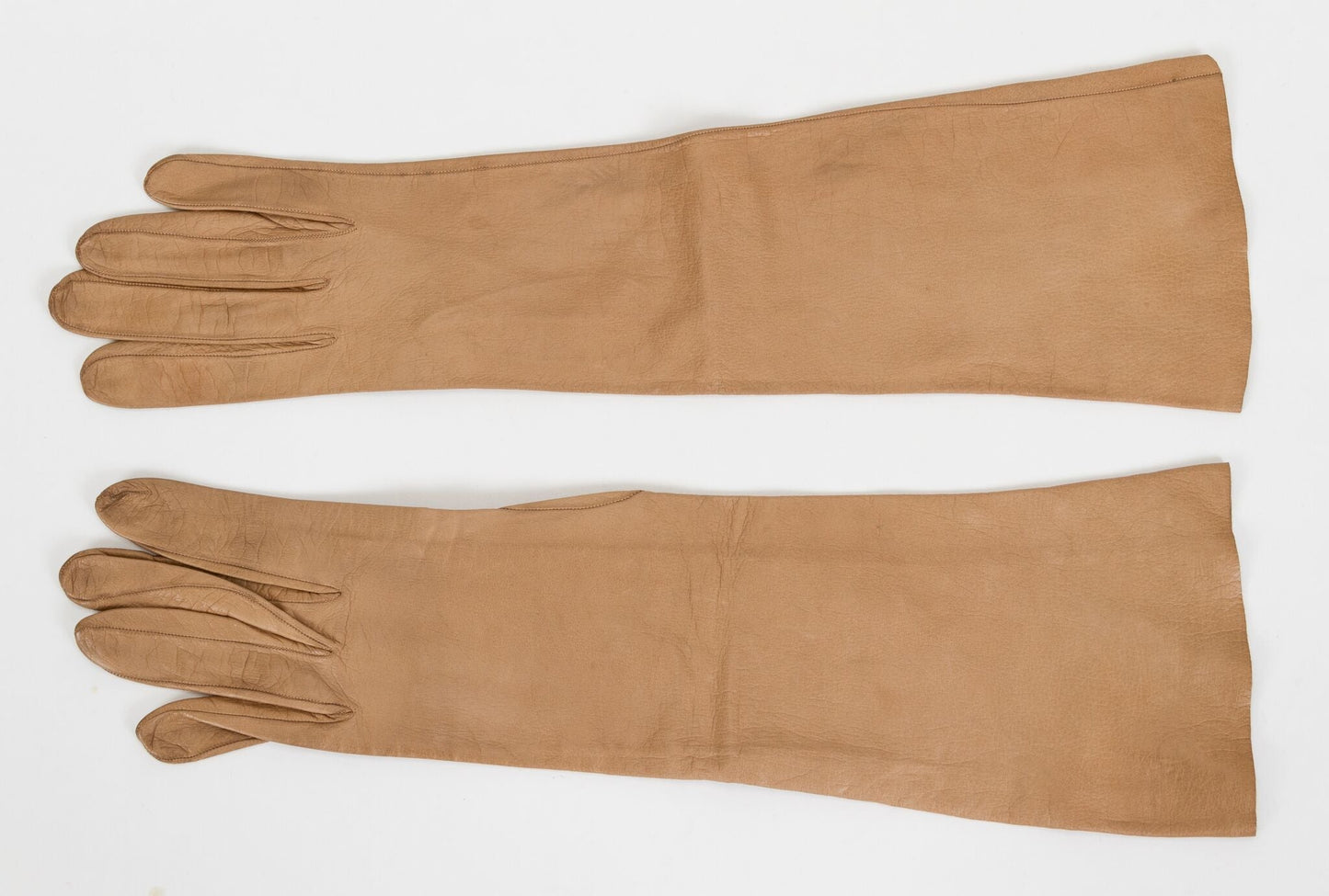 Hermes Beige Lambkin Long   Gloves