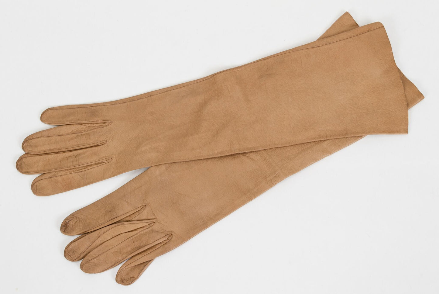 Hermes Beige Lambkin Long   Gloves