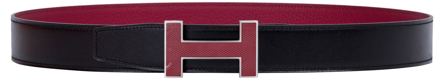 Hermes Black & Ruby  H Belt