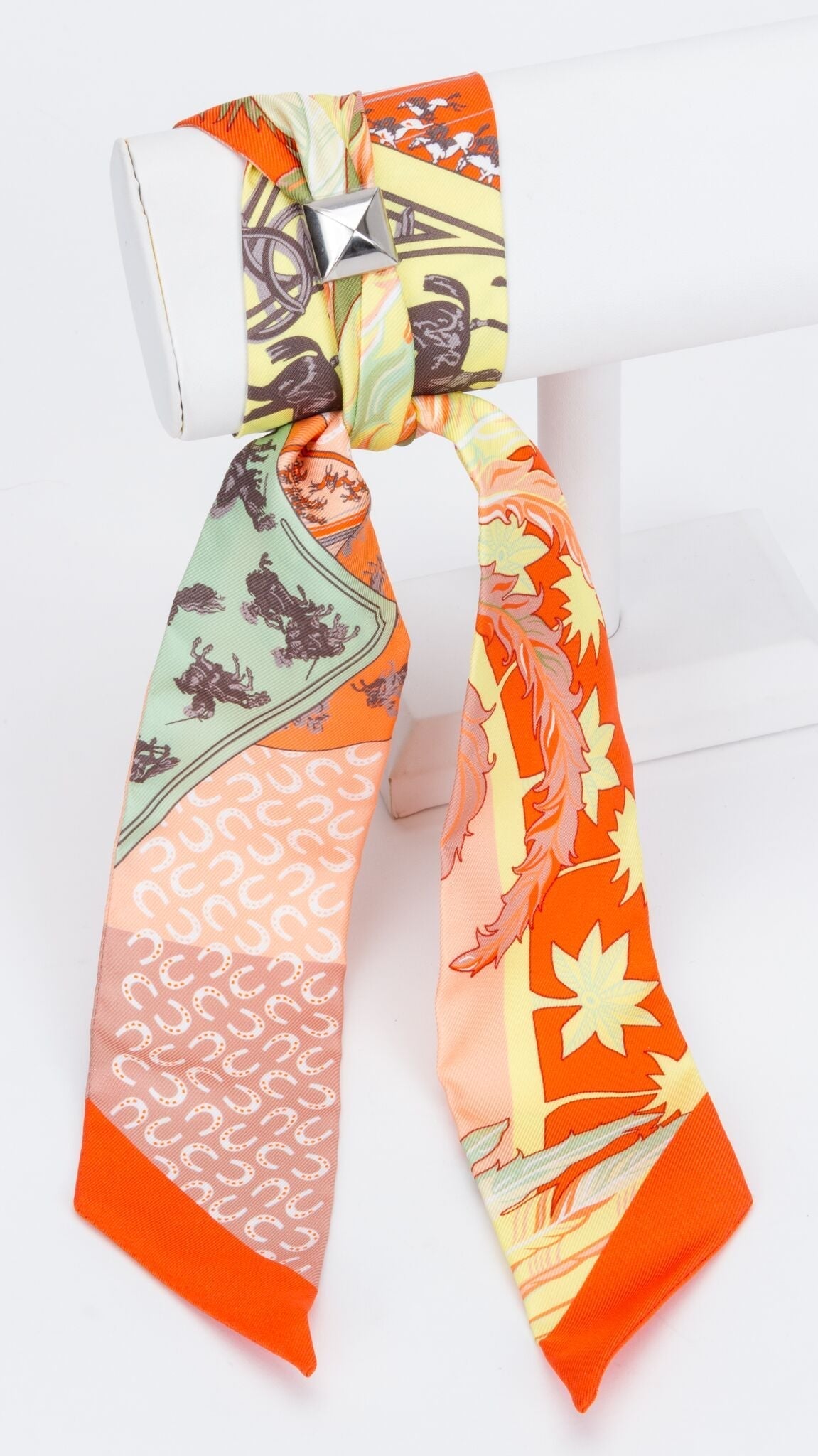 Hermes Orange & Vert Phoenix Twilly