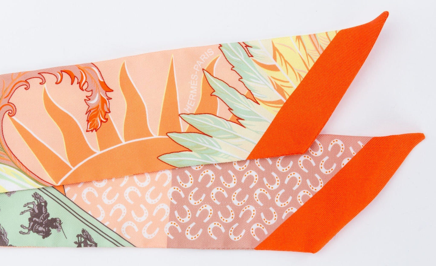 Hermes Orange & Vert Phoenix Twilly