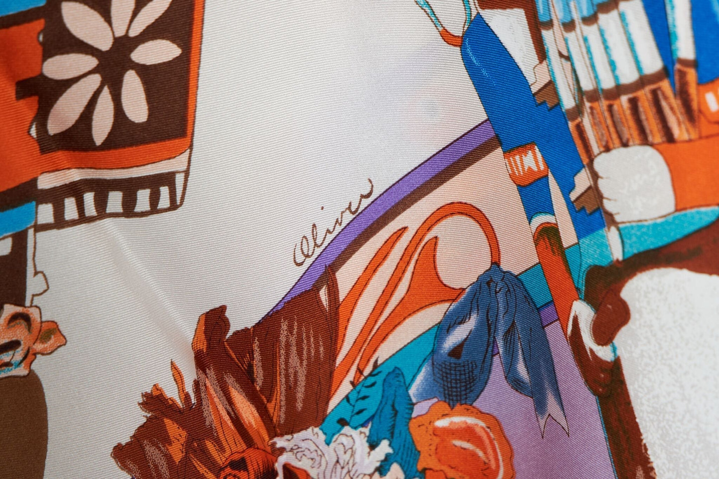 Hermes Chiffon Kachinas Shawl