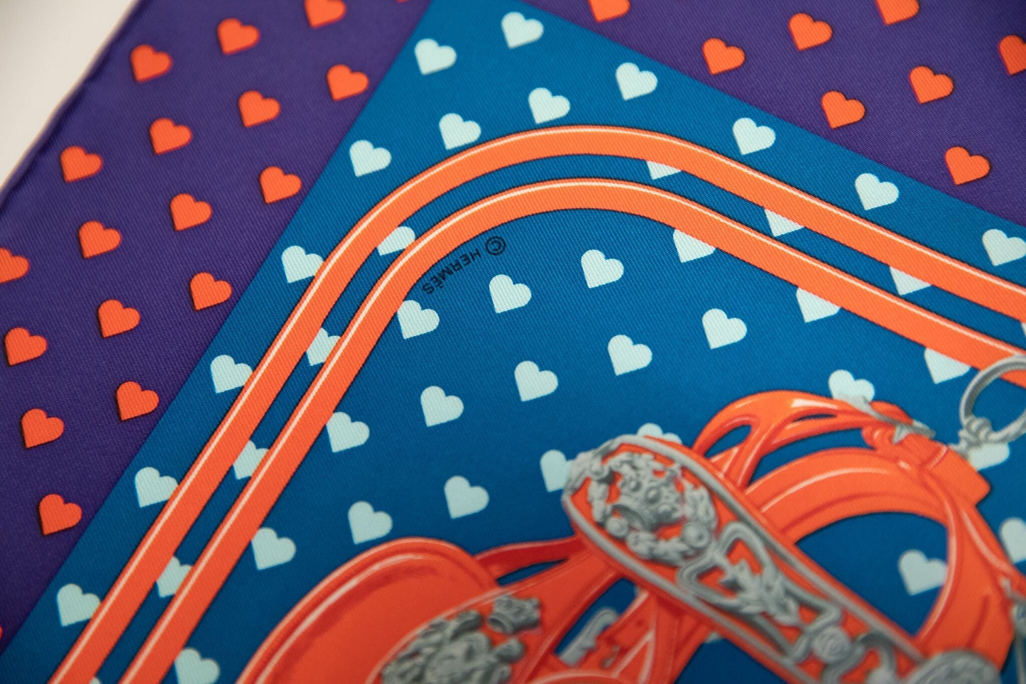 Hermes Purple Brides de Gala Love Scarf