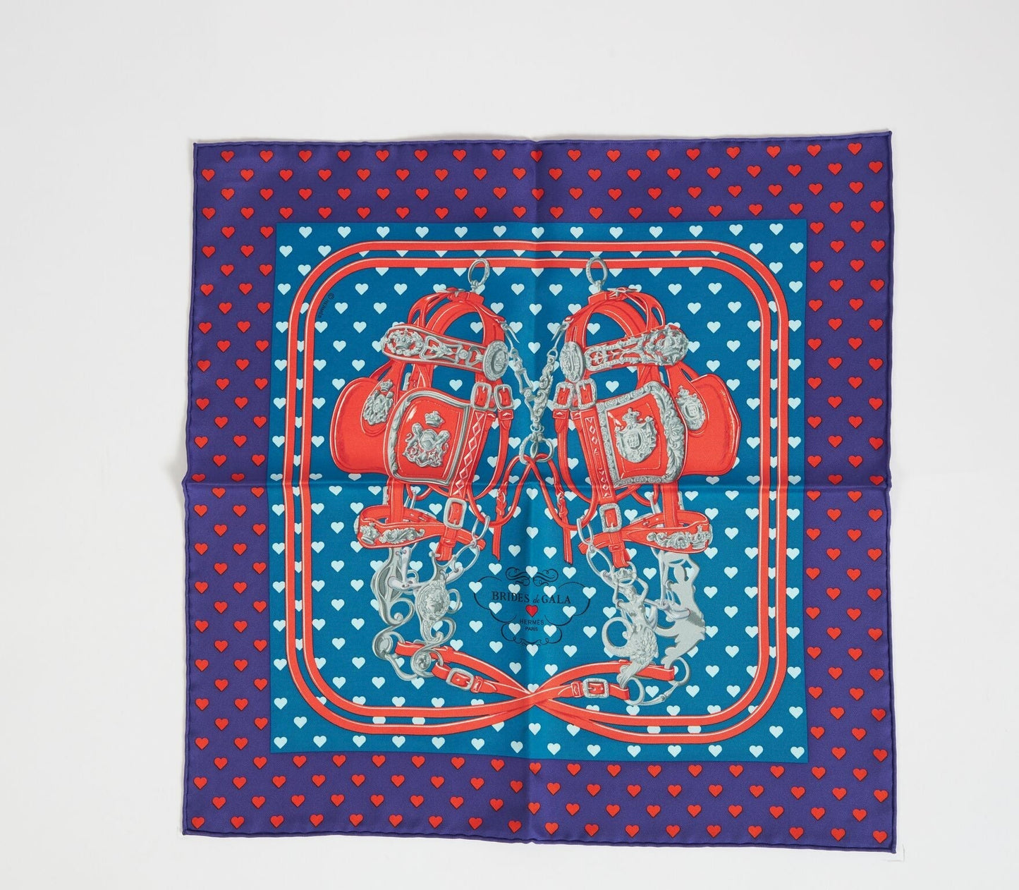 Hermes Purple Brides de Gala Love Scarf