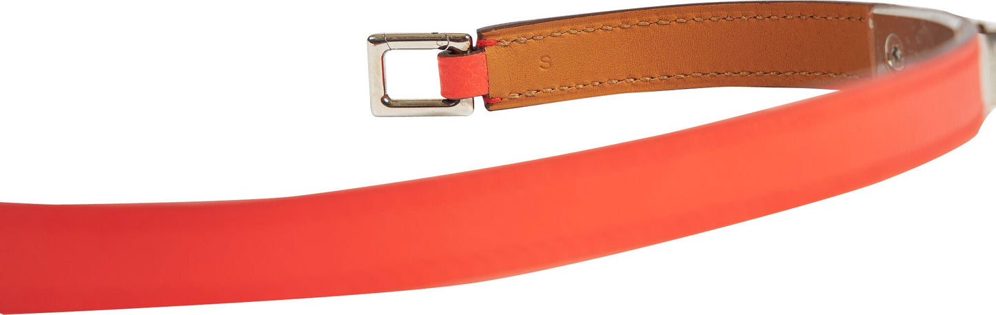 Hermes Rouge Pivoine Double Bracelet