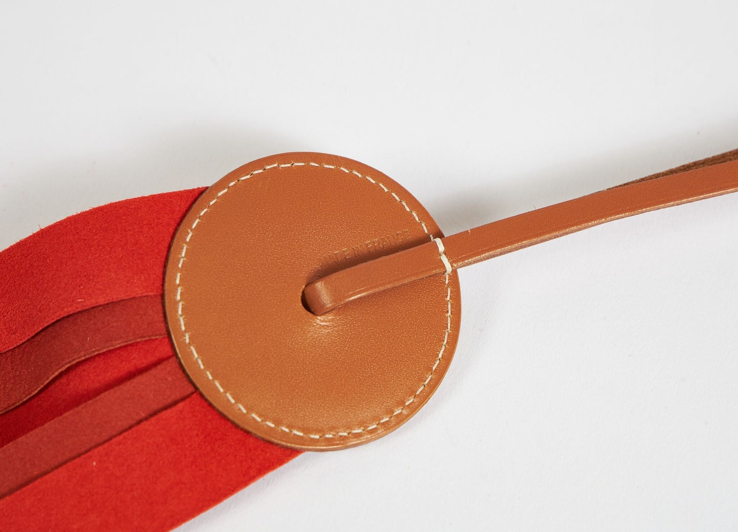 Hermes Red Paddock Flot Ribbon Charm