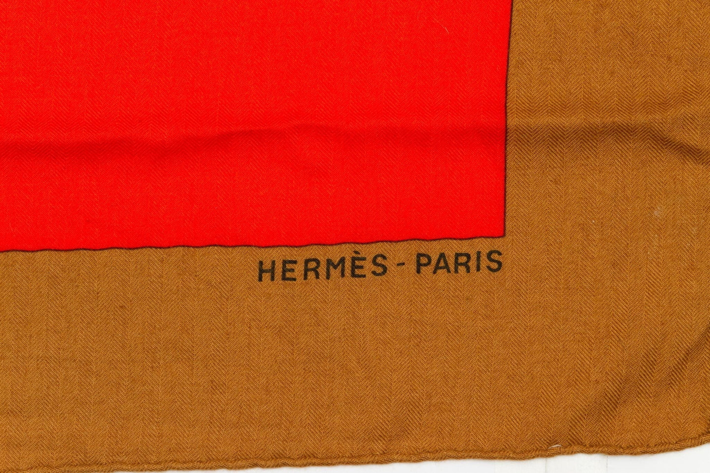 Hermes Fringe Cashmere Shawl 54"