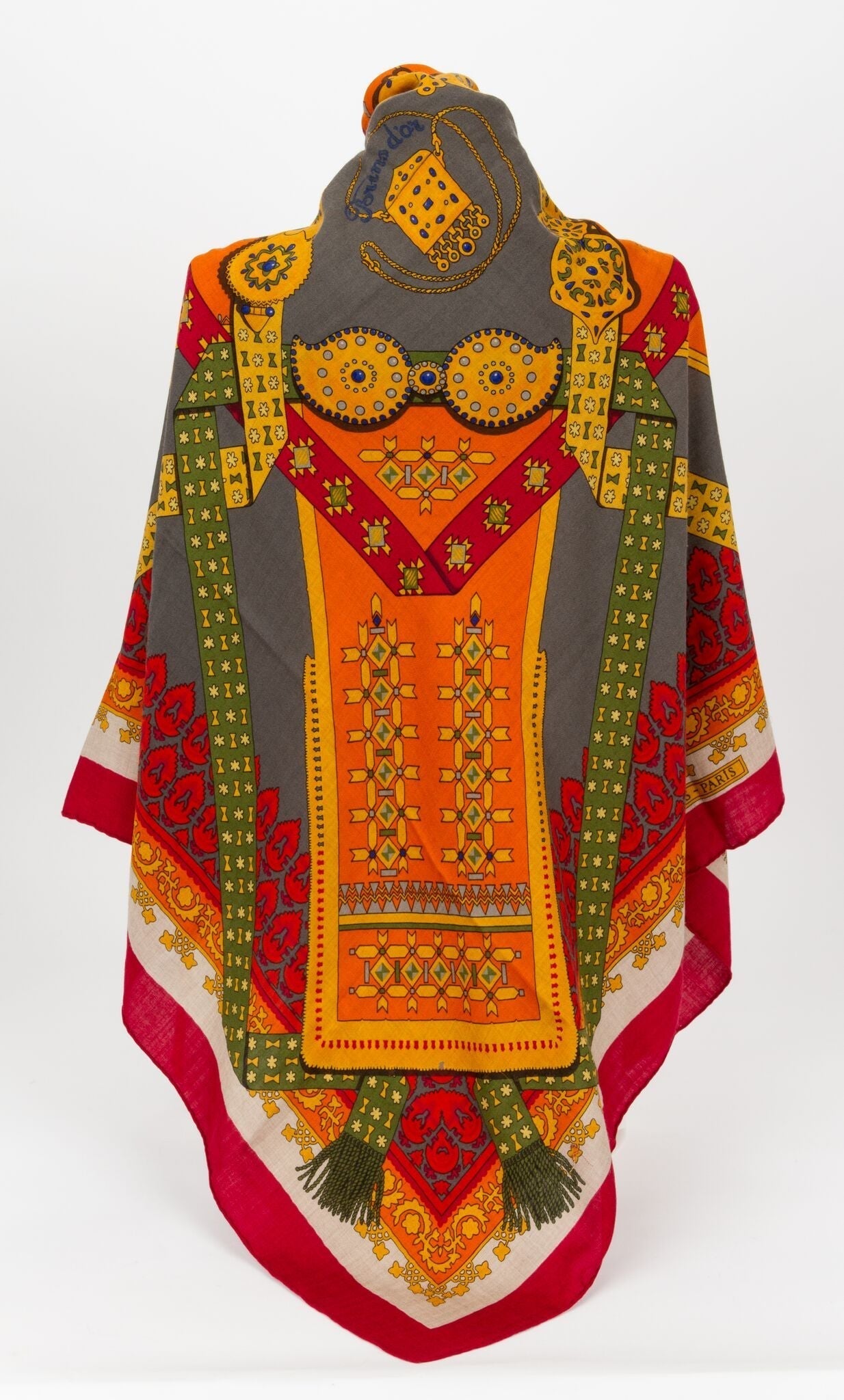 Hermes Cashmere Brins d'Or Shawl