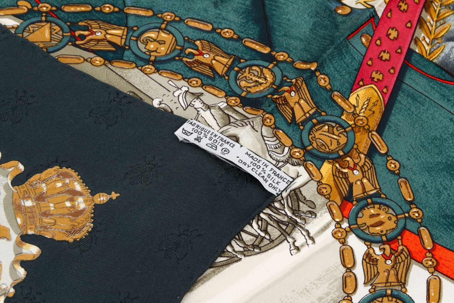 Hermes Black Napoleon Scarf by Ledoux