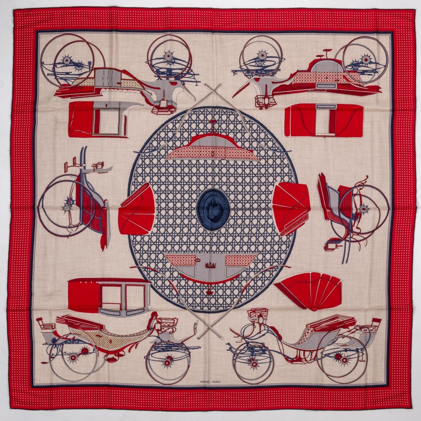 Hermes BNIB Carriages Cashmere Shawl