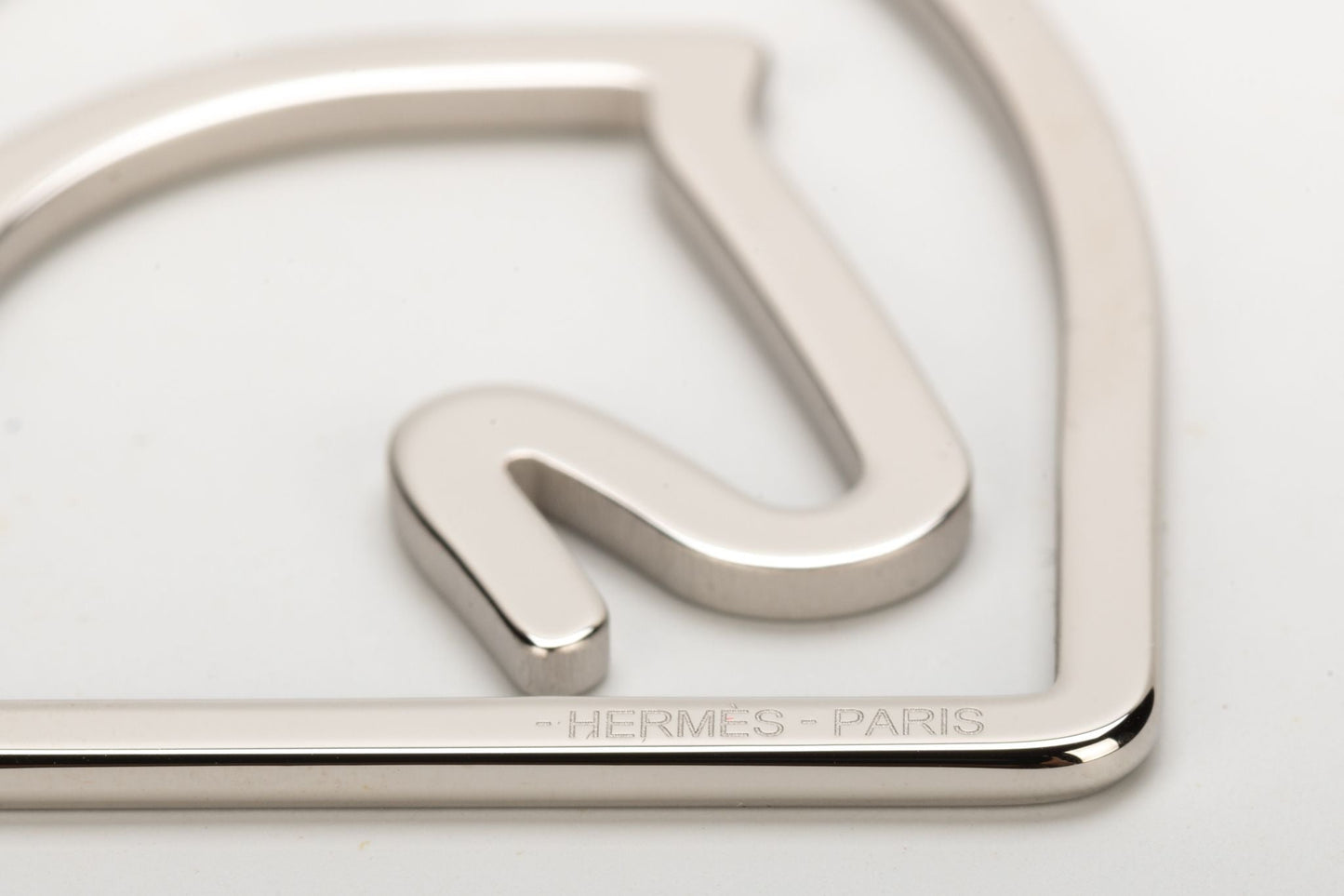 Hermes BNIB Horse Head Silver Bookmark