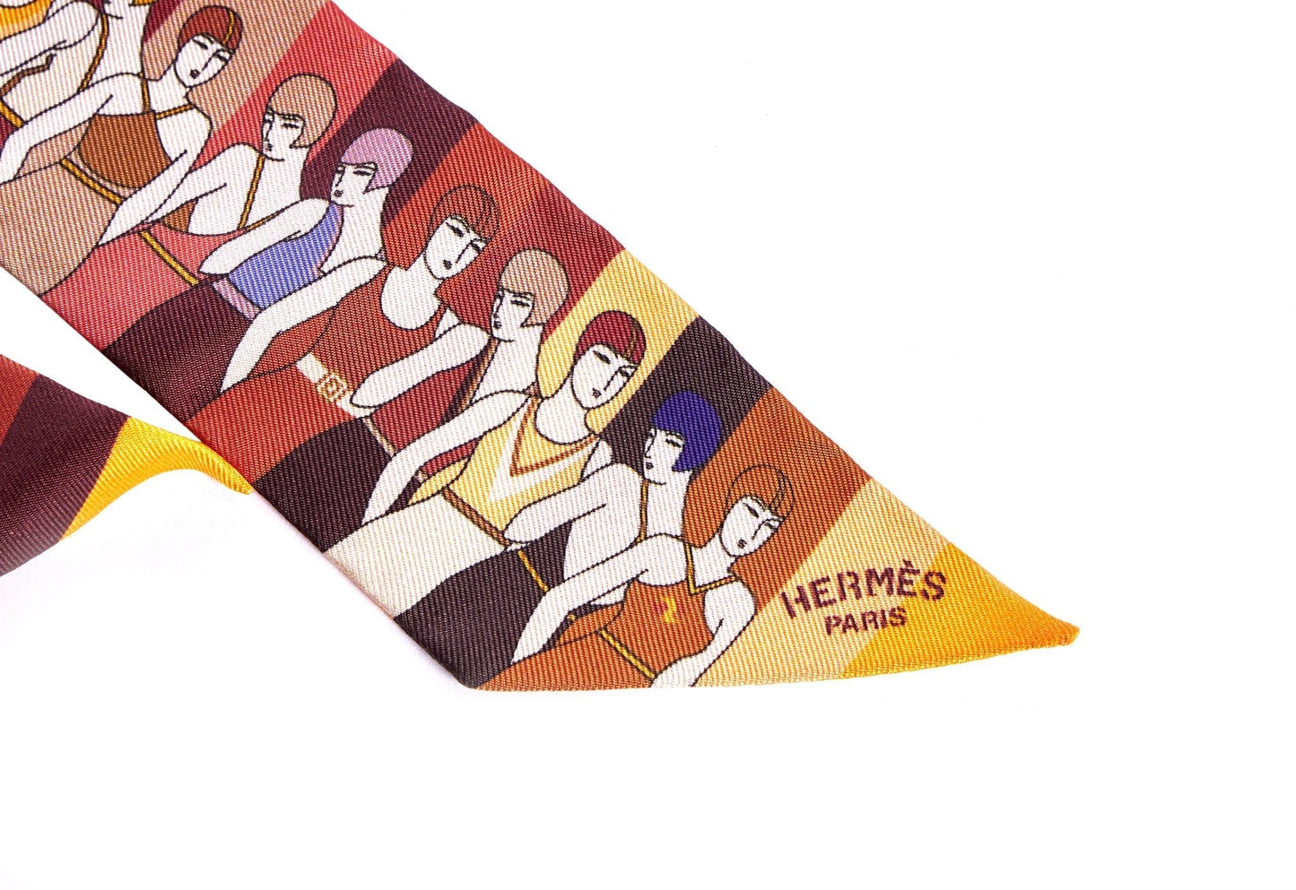 Hermes Syncronized Swimmer Silk Twilly