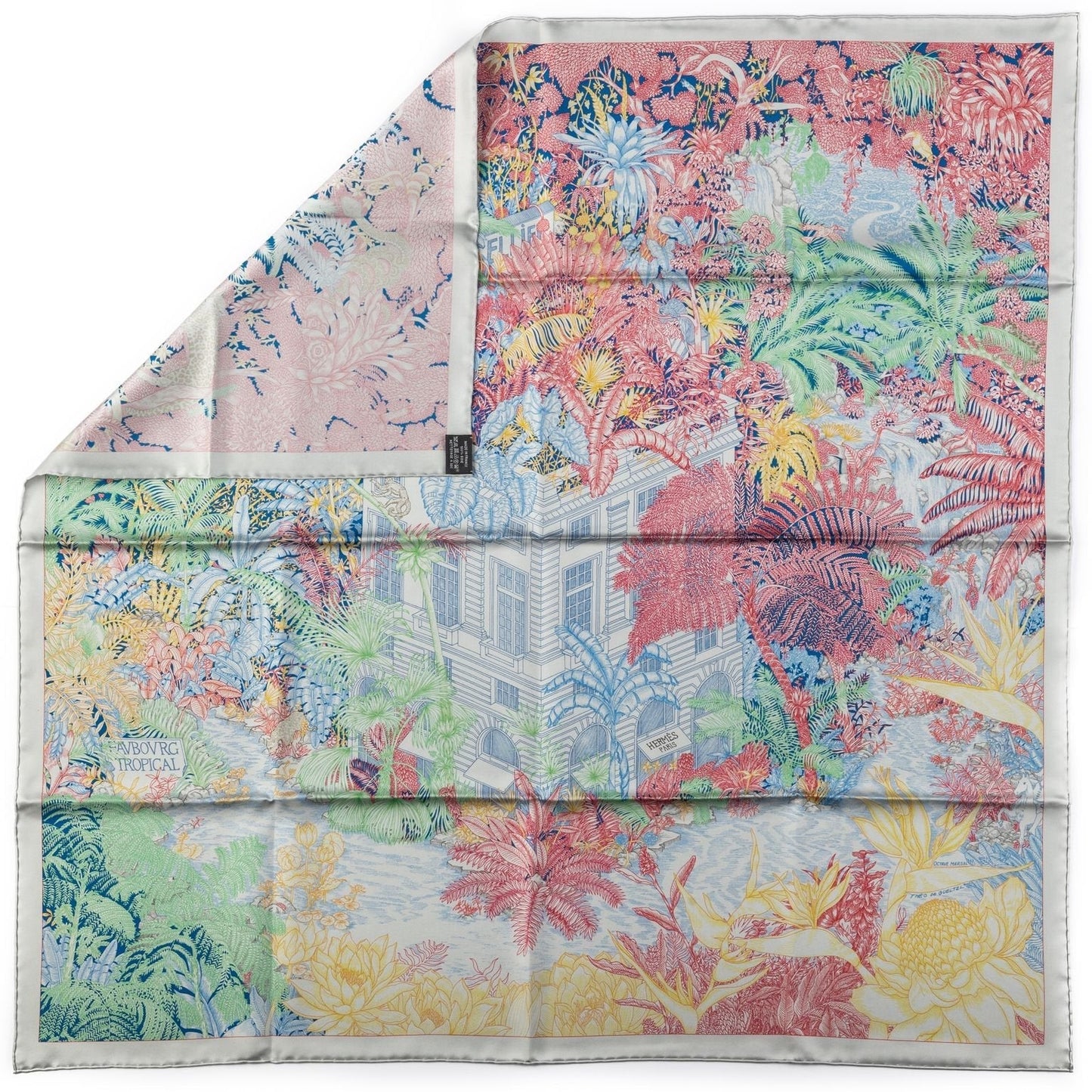 Hermes BNIB Tropical Garden Silk Scarf