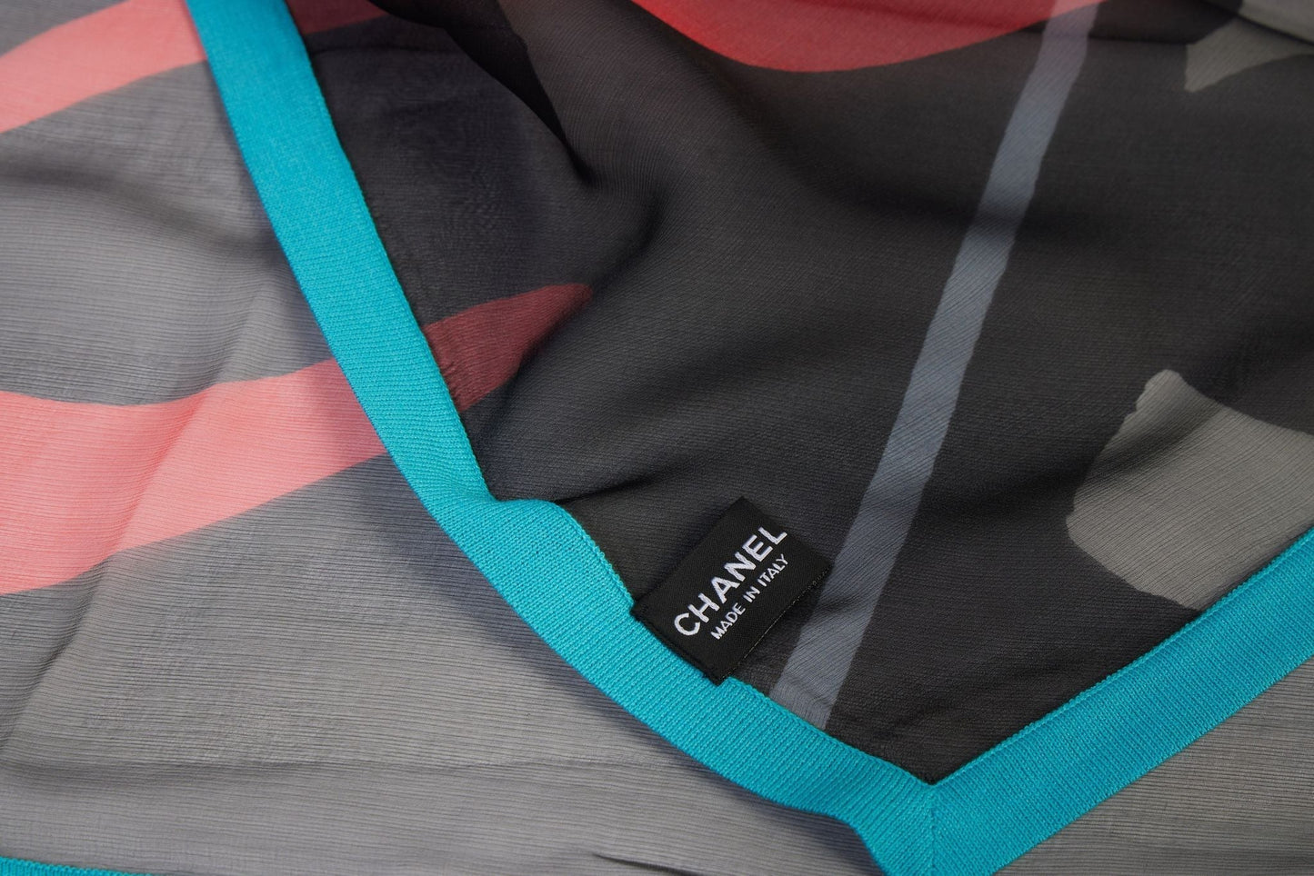 Chanel Silk Chiffon Game Scarf