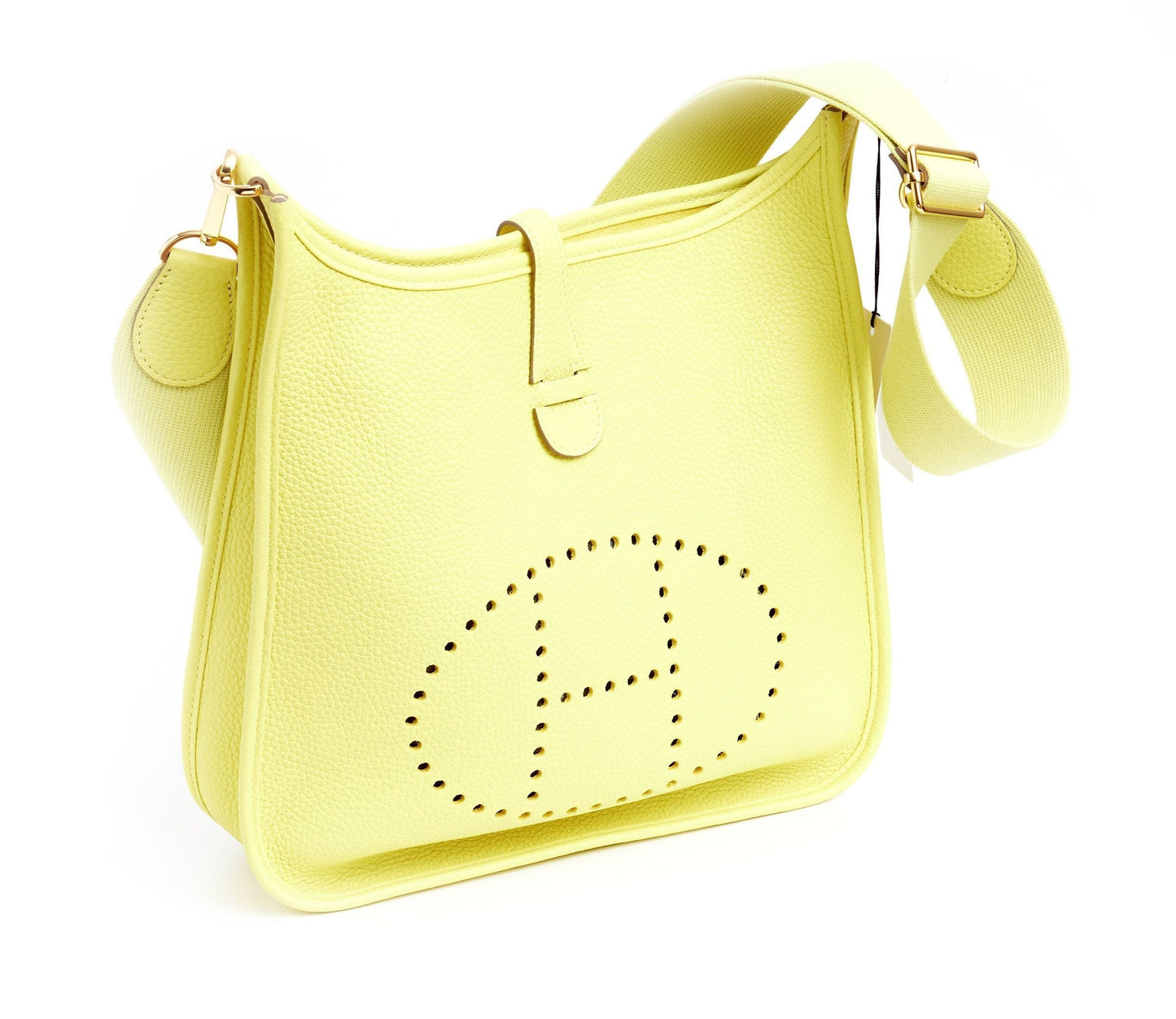 Hermes Lime Yellow Evelyne PM
