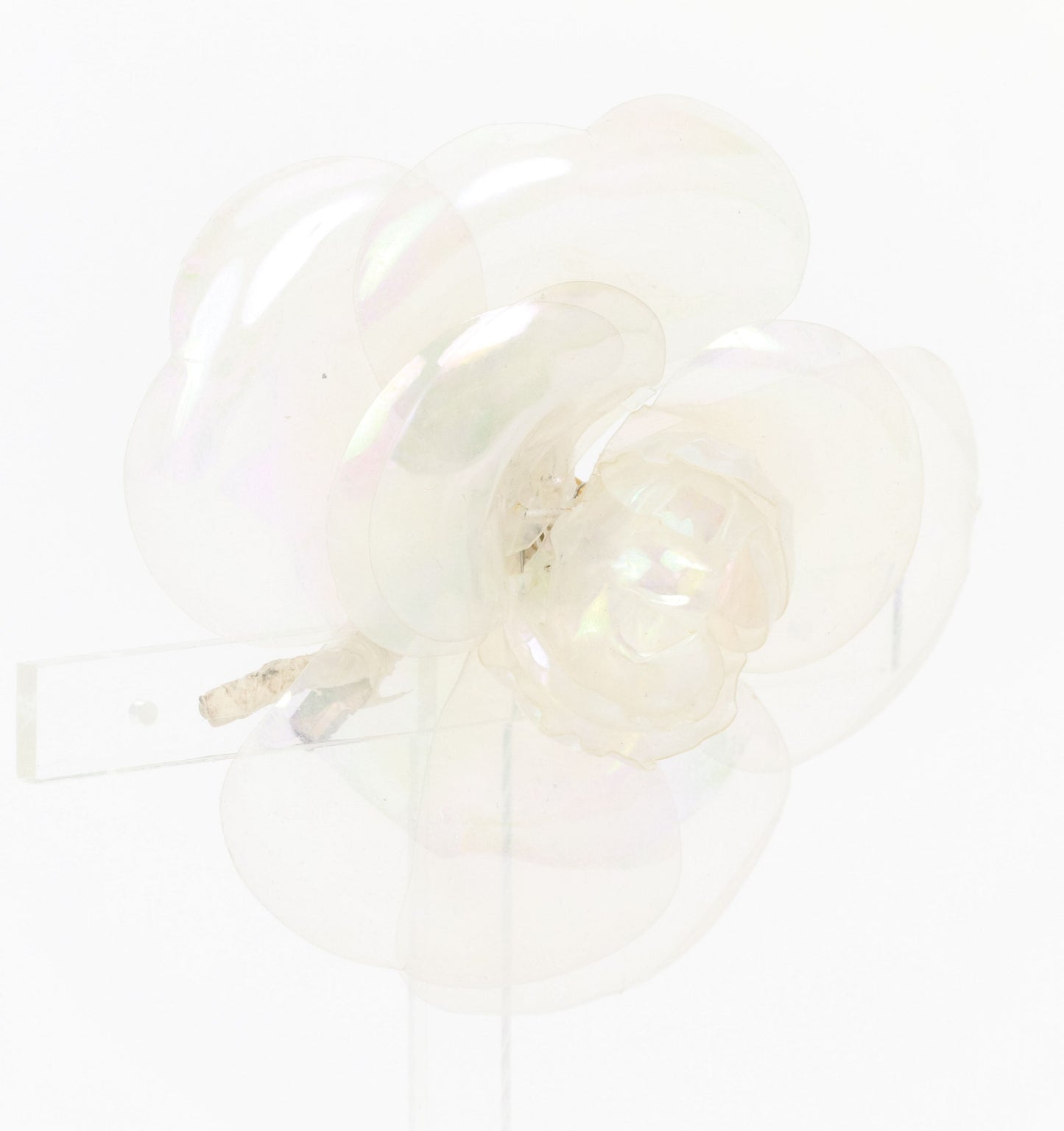 Chanel see through camellia brooch