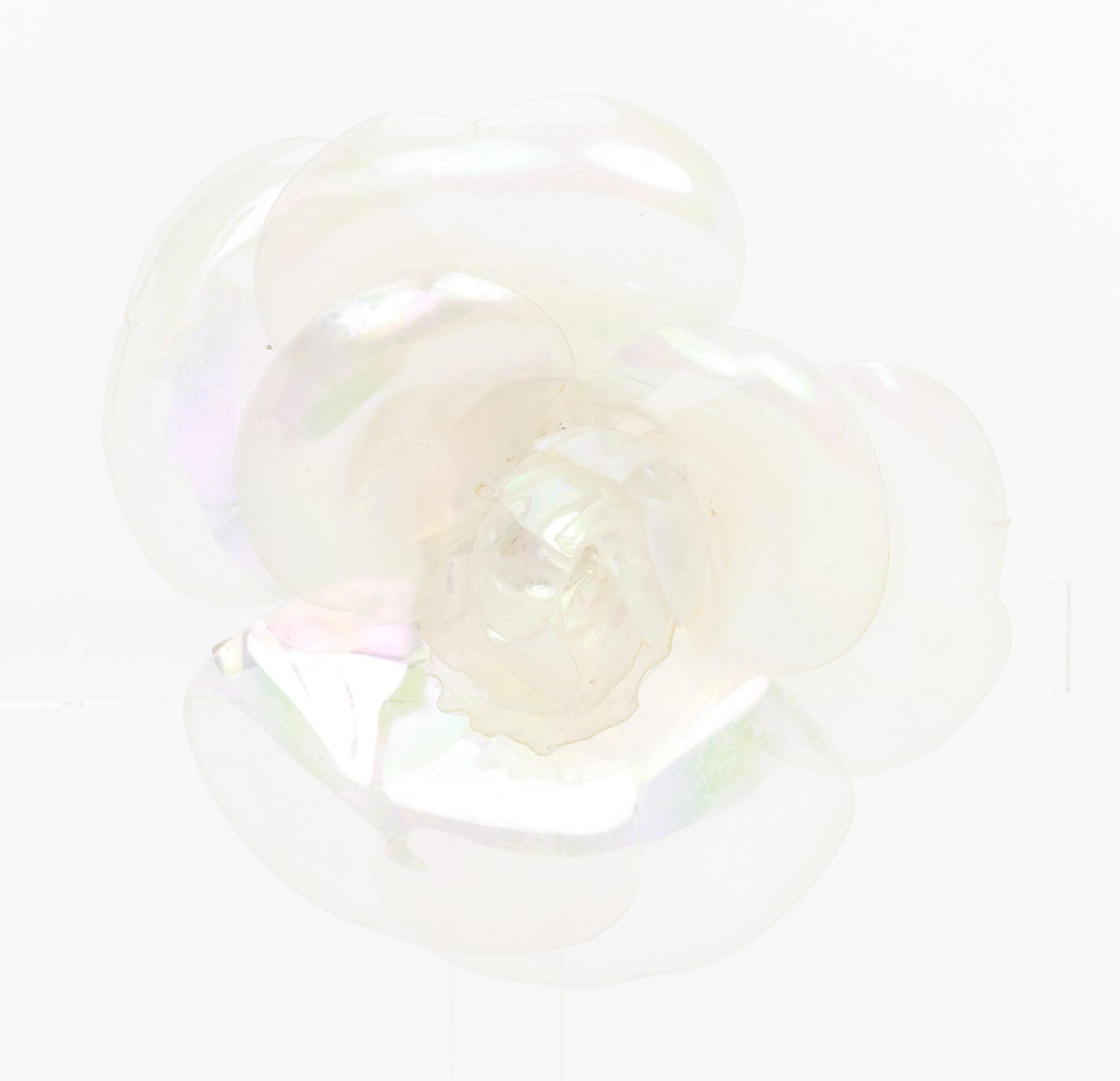 Chanel see through camellia brooch