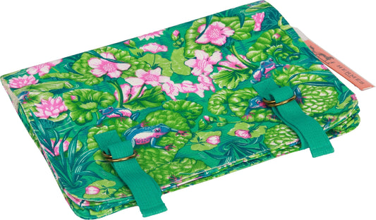 Hermes   Frogs Toile Green Clutch