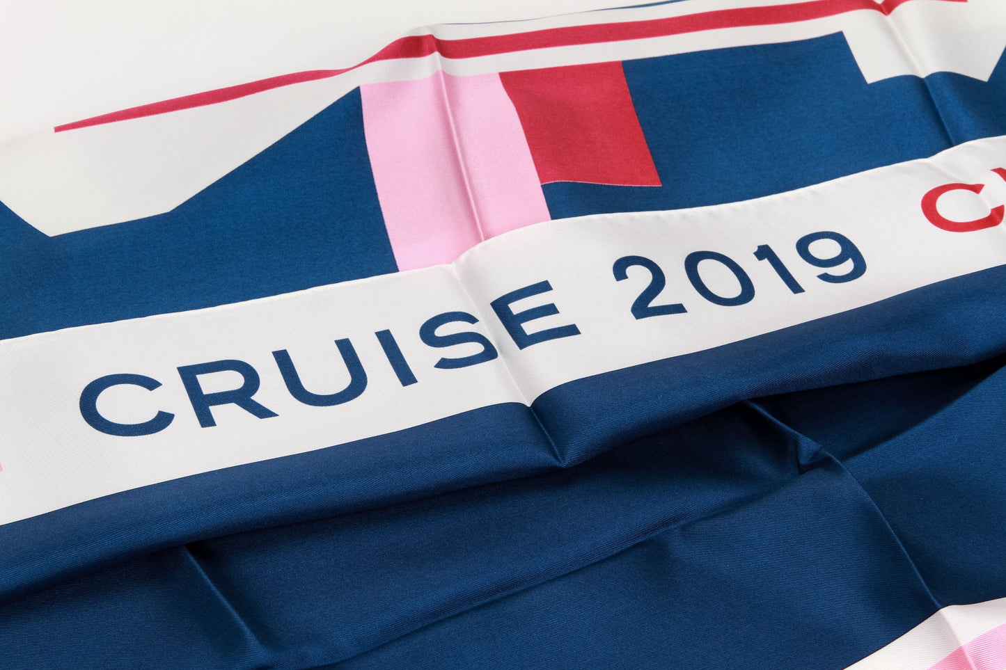 Chanel New Blue Cruise 2019 Silk Scarf