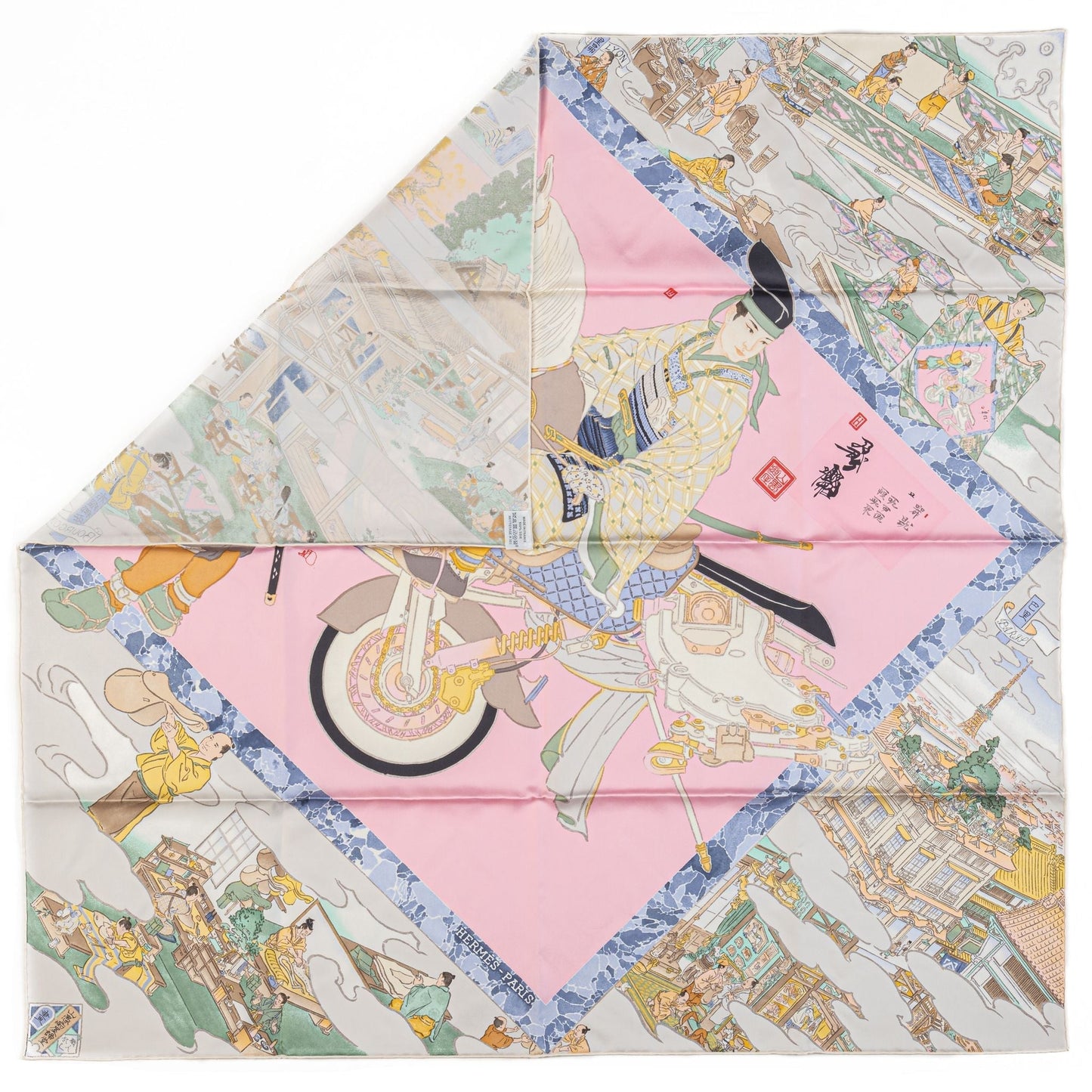 Hermes Les Artisans D Hermes Silk Scarf