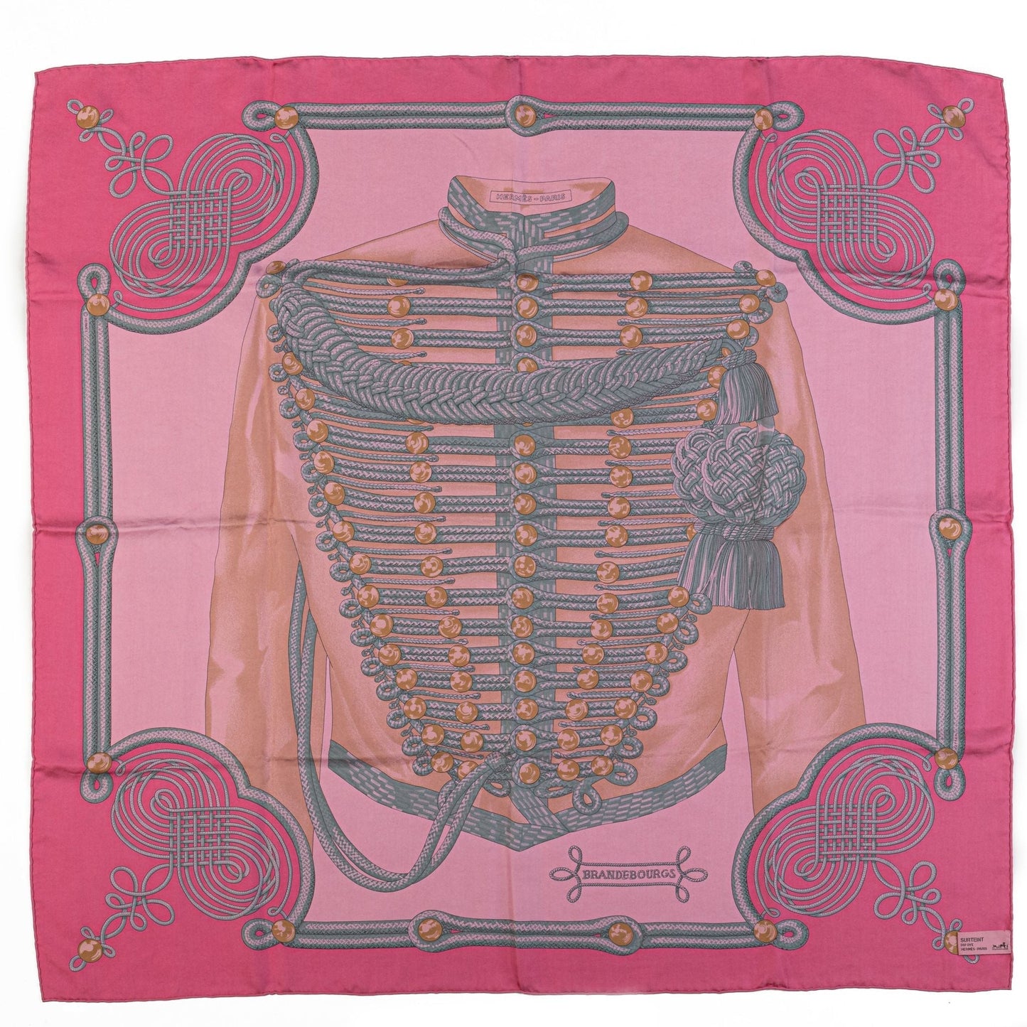 Hermes Brandebourgs Wasked Silk Scarf