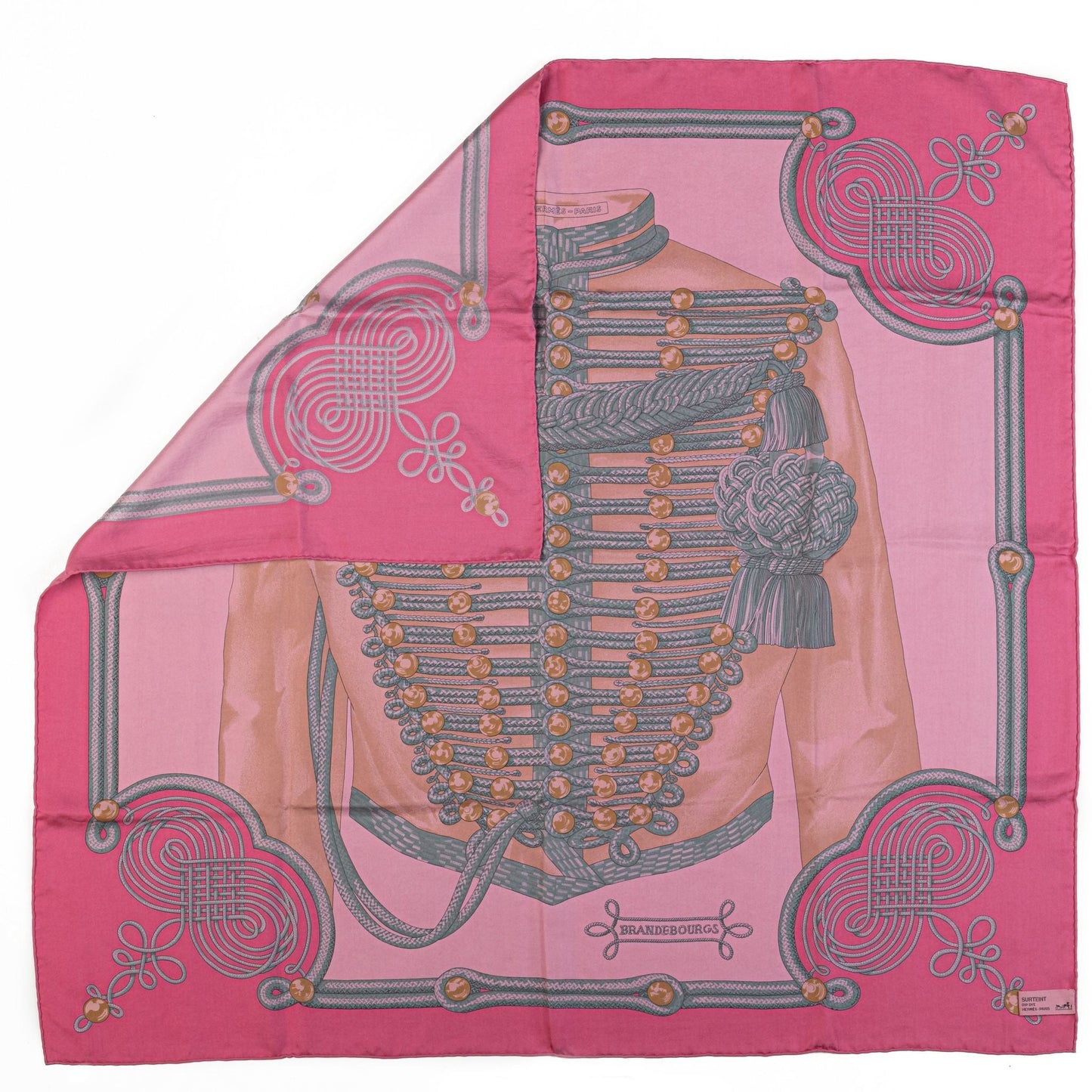 Hermes Brandebourgs Wasked Silk Scarf