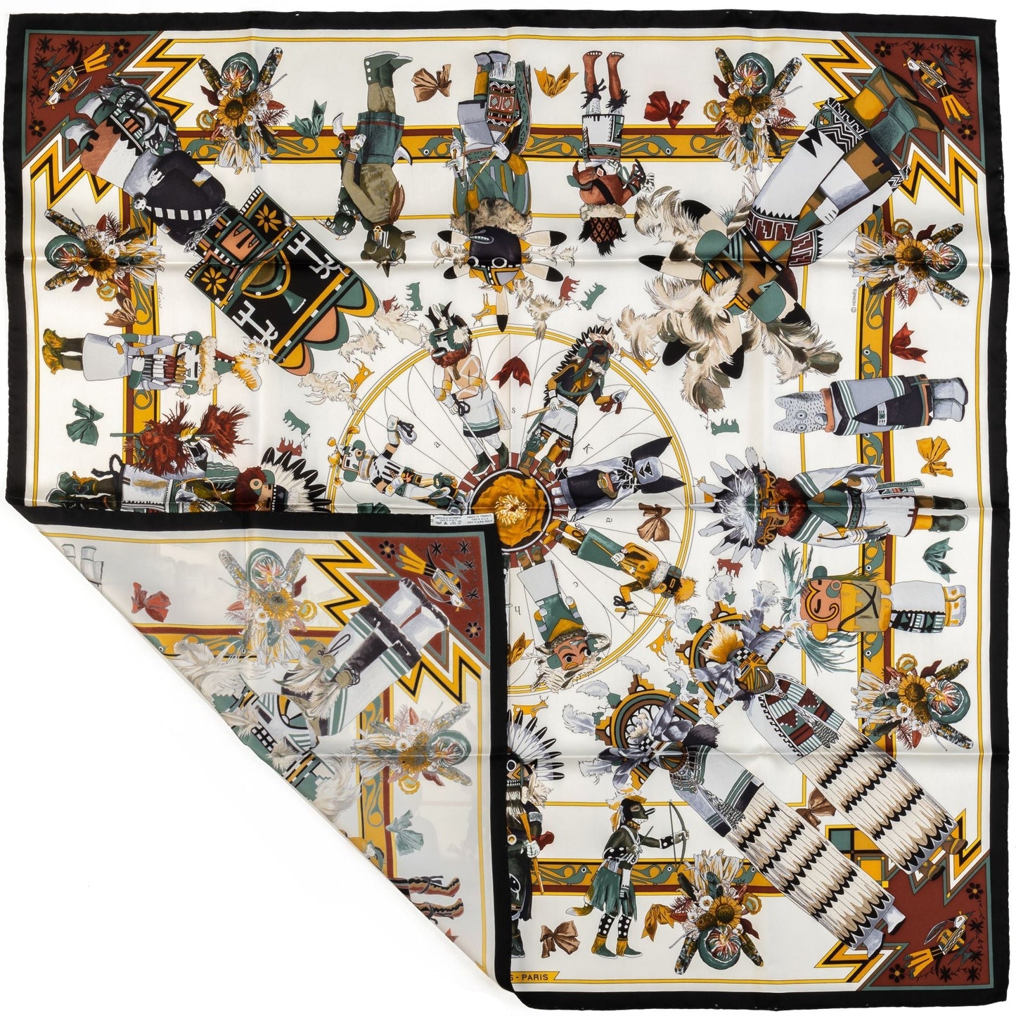 Hermes Kermit Oliver Kachinas Scarf