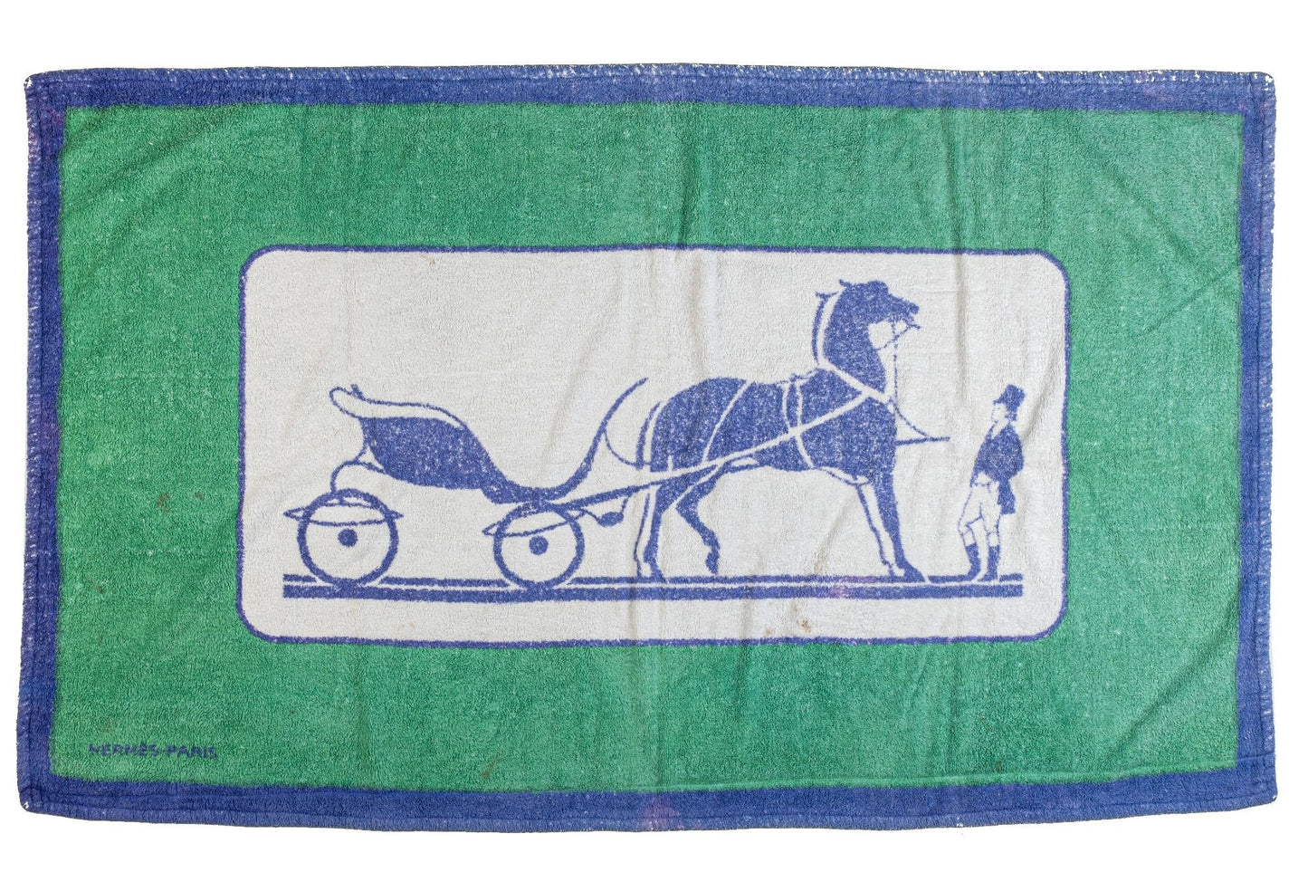 Hermes   Carriage Blue Beach Towel