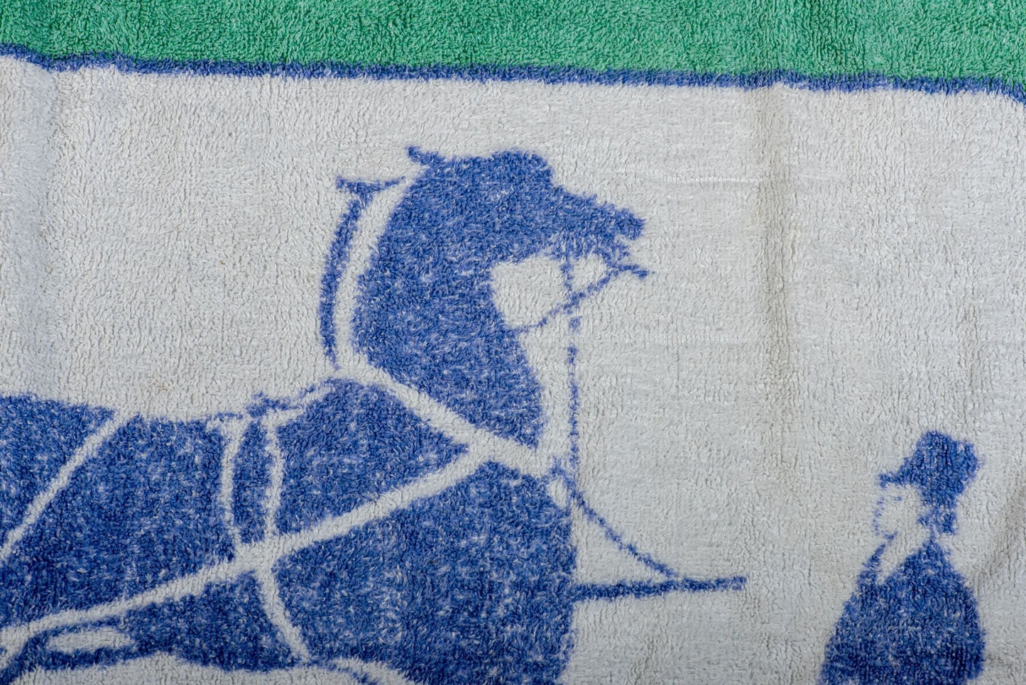 Hermes   Carriage Blue Beach Towel