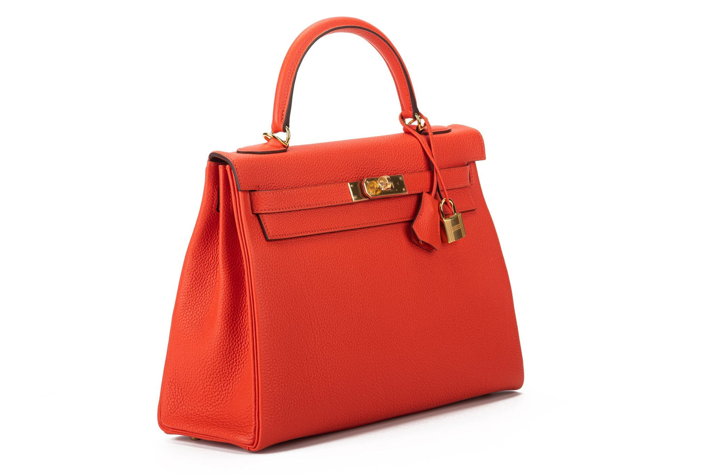 Hermes Brand New Kelly 32 Capucine Togo