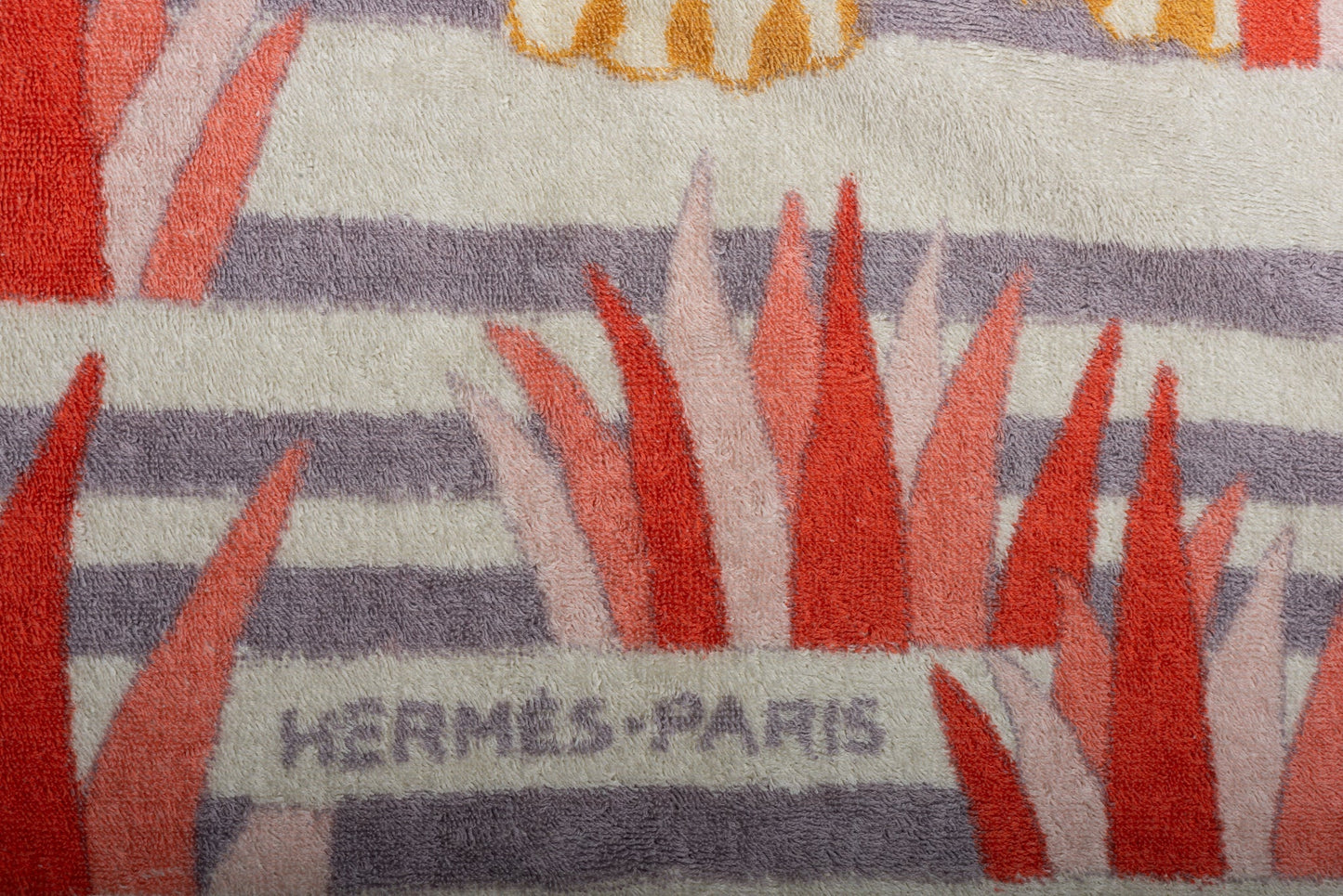Hermes Tiger Beach Towel Preloved