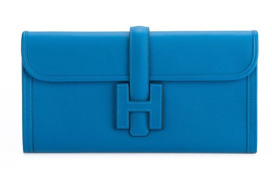 Hermes Blue Hydra Swift Jige Elan BNIB