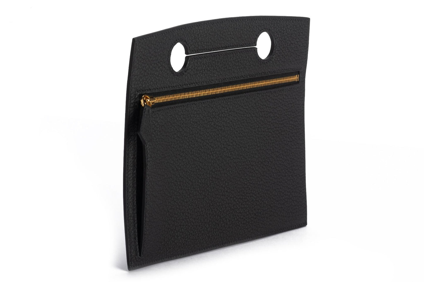 Hermes BNIB Black Togo Backpocket