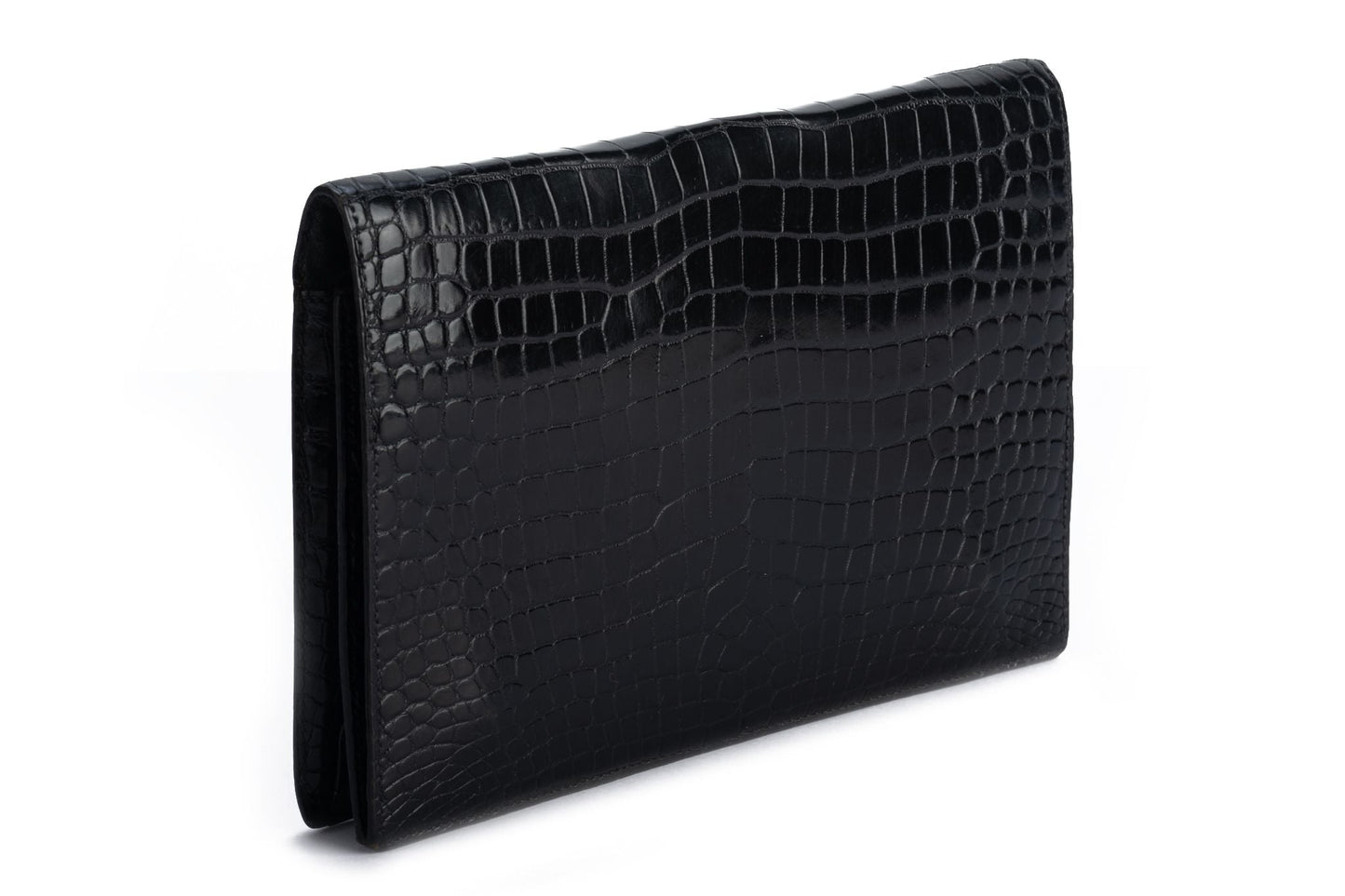 Hermes   Black Crocodile Clutch