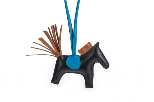Hermes Grigri Rodeo PM Black Bag Charm