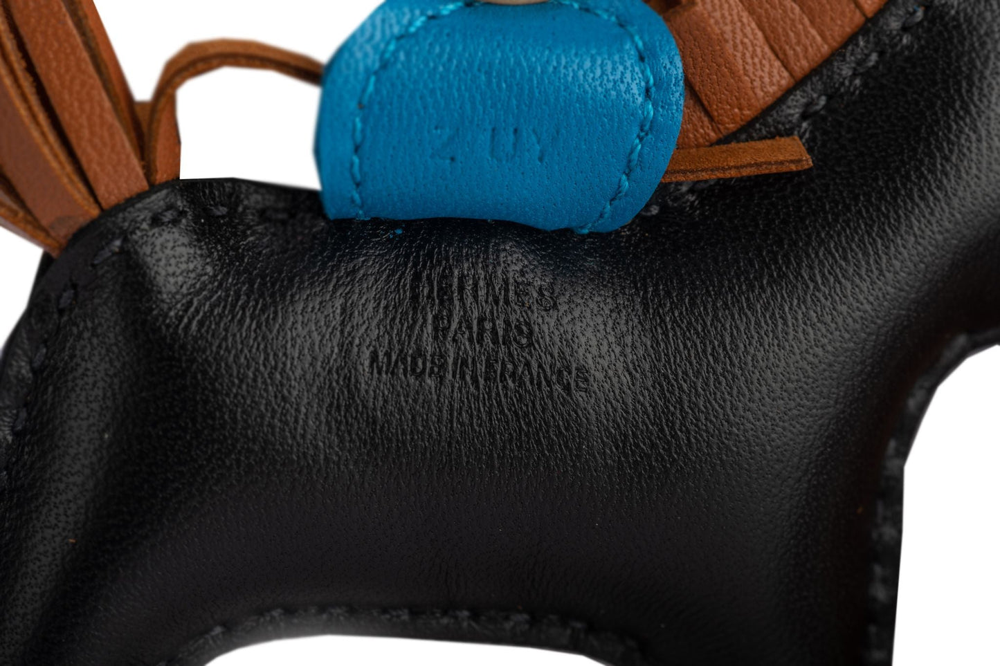 Hermes Grigri Rodeo PM Black Bag Charm