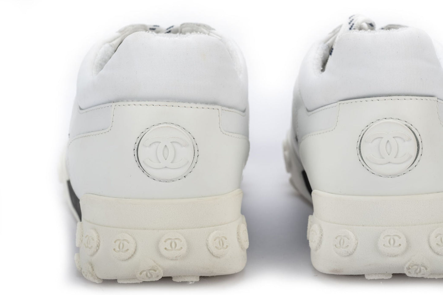 Chanel NIB White Tennis Shoes Size 42