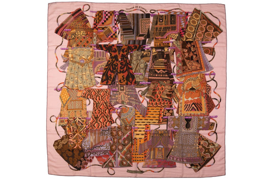 Hermes Voyage en etoffes Cashmere Shawl