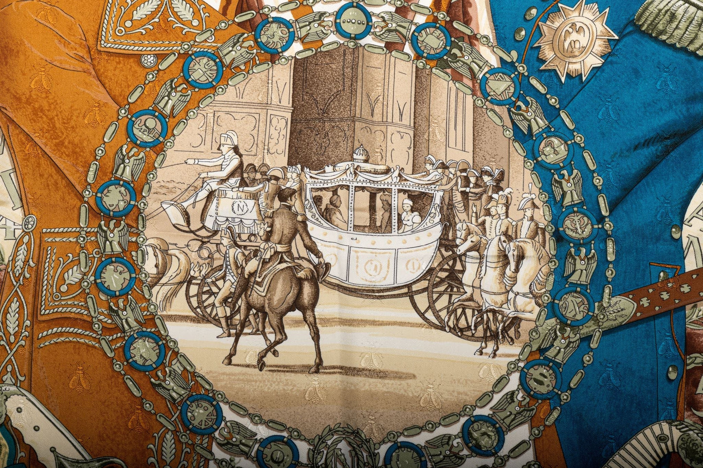 Hermes Napoleon Pink Silk Scarf Ledoux