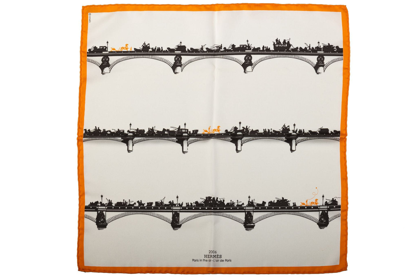 Hermes Le Ponts De Paris Silk Gavroche