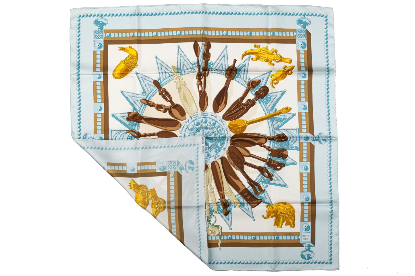 Hermes Cuillers d'Afrique Scarf Latham