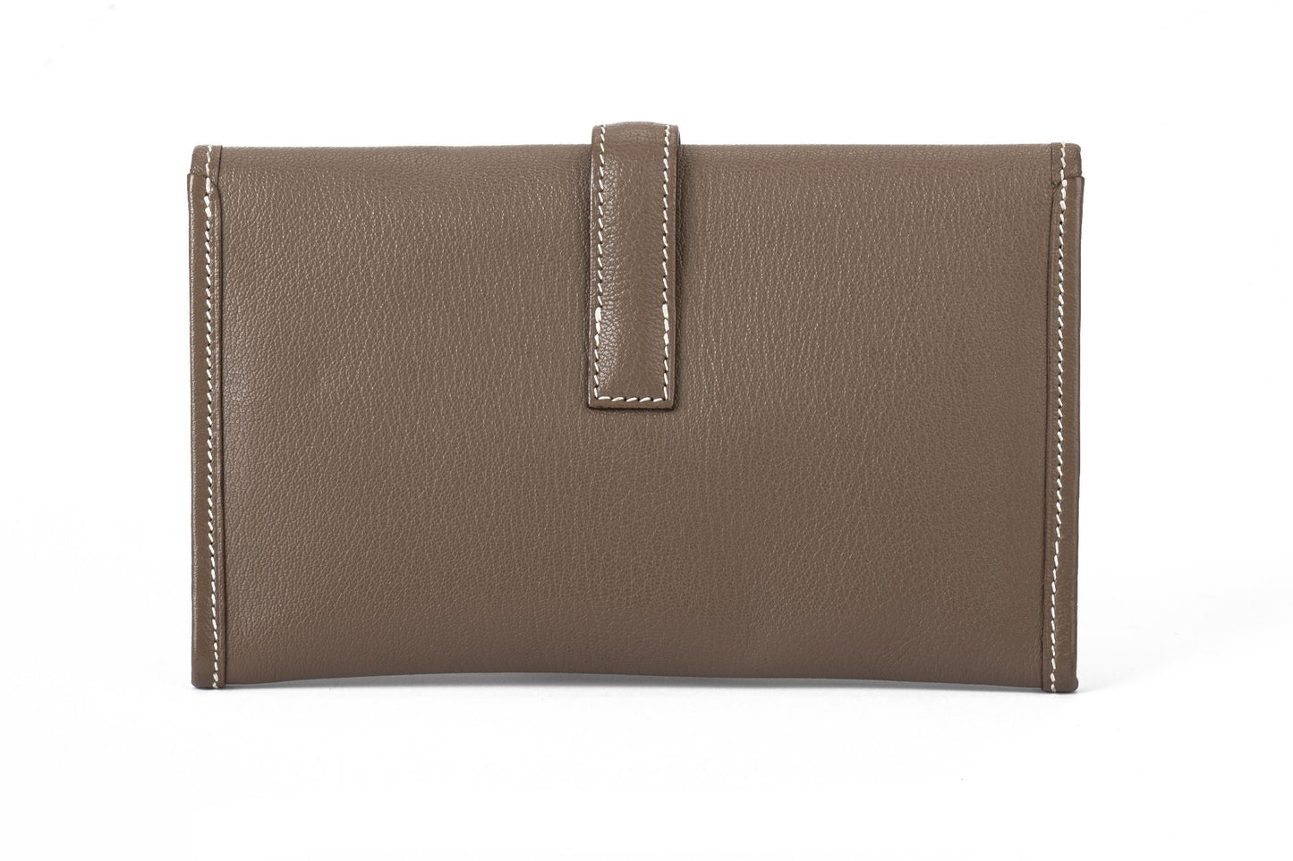 Hermes Small Jige Etoupe Goat Skin Bag