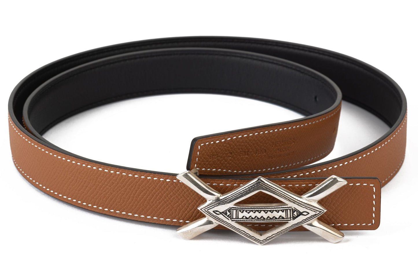 Hermes BNIB Reversible Tuareg Thin Belt