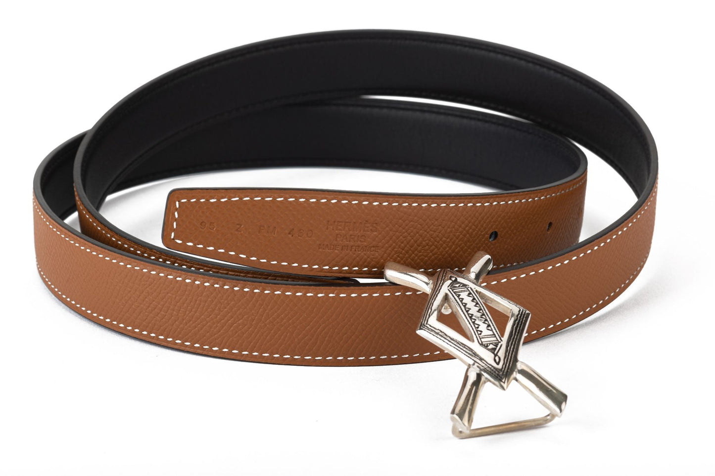 Hermes BNIB Reversible Tuareg Thin Belt